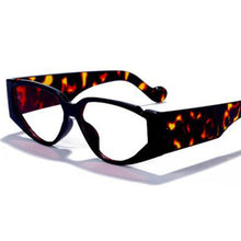 Load image into Gallery viewer, Vintage Cat Eye Optical Glasses Oversized Transparent Lens Spectacle Frame Prescription Eyeglasses Punk Leopard Frame Glasses
