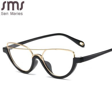 Vintage Cat Eye Optical Glasses Women Men Vintage Clear Glasses Eyeglasses Frame Transparent Lens Spectacle Frame Unisex