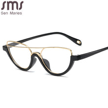 Load image into Gallery viewer, Vintage Cat Eye Optical Glasses Women Men Vintage Clear Glasses Eyeglasses Frame Transparent Lens Spectacle Frame Unisex