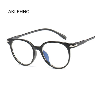 Occhiali da vista ovali trasparenti Cat Eye vintage da donna con lenti trasparenti montatura per occhiali da vista da donna montatura regalo unisex 