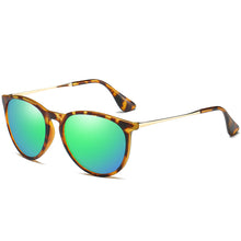 Load image into Gallery viewer, Vintage Cat Eye Polarized Sunglasses Women 2023 Tortoise Brown Retro Round Mirrored Lens gafas de sol mujer 4171
