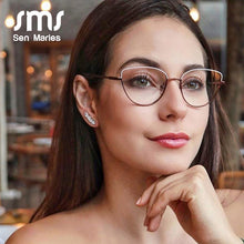 Load image into Gallery viewer, Vintage Cat Eye Retro Simple Glasses Frames Men Women Optical Computer Eyeglasses Clear Lenses Transparent Glasses