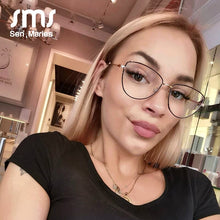 Load image into Gallery viewer, Vintage Cat Eye Retro Simple Glasses Frames Men Women Optical Computer Eyeglasses Clear Lenses Transparent Glasses