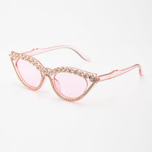 Load image into Gallery viewer, Vintage Cat Eye Rhinestones Sunglasses Women 2023  Small Frames Diamond Sun Glasses Unique Shades Oculos De Sol Feminino