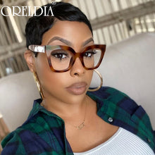 Load image into Gallery viewer, Vintage Cat Eye Square Optical Glasses Frames Classic Women Men Anti Blue Computer Spectacles Unisex Glasses Frame With Lenses