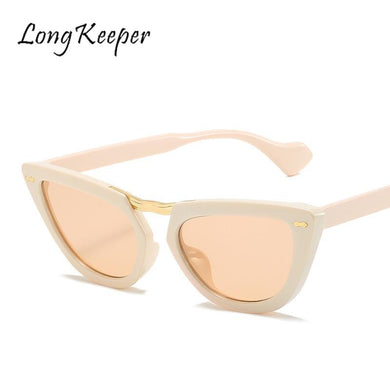 Vintage Cat Eye Sunglasses Women Brand Design Oculos De Sol Feminino Ladies Glasses Retro Square Sun Glasses Gafas De Sol Mujer