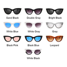 Load image into Gallery viewer, Vintage Cat Eye Sunglasses Women Ins Popular Sun Glasses Female Plastic Frame Clear Lens Driving Oculos De Sol