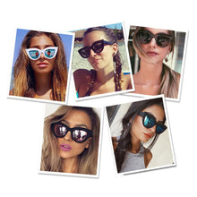 Load image into Gallery viewer, Vintage Cat Eye Sunglasses Women Ins Popular Sun Glasses Female Plastic Frame Clear Lens Driving Oculos De Sol