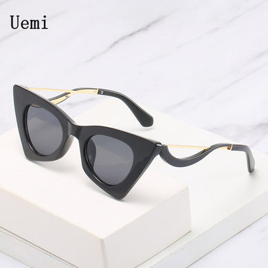 Vintage Cat Eye Sunglasses Women Glasses Brand 2023  Feminine Metal Frame Lady Retro Designer Eyewear UV400