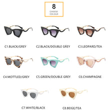 Load image into Gallery viewer, Vintage Cat Eye Sunglasses Women Glasses Brand 2023  Feminine Metal Frame Lady Retro Designer Eyewear UV400