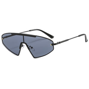 Vintage Cat Eye Sunglasses Women Men Men Retro Punk Sunglasses One Piece Eyeglasses  Brand Designer Sun Glasses Steampunk