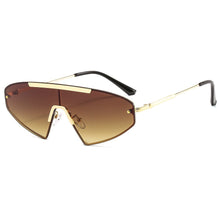 Load image into Gallery viewer, Vintage Cat Eye Sunglasses Women Men Men Retro Punk Sunglasses One Piece Eyeglasses  Brand Designer Sun Glasses Steampunk