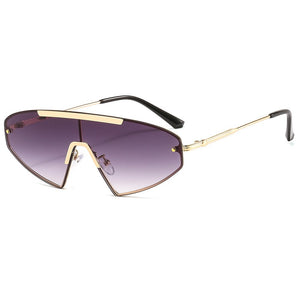 Vintage Cat Eye Sunglasses Women Men Men Retro Punk Sunglasses One Piece Eyeglasses  Brand Designer Sun Glasses Steampunk