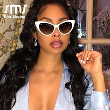 Load image into Gallery viewer, Vintage Cat Eye Sunglasses Women 2023 Retro Shadow Shades UV400 Sun Glasses Female Eyewear Red Black Oculos