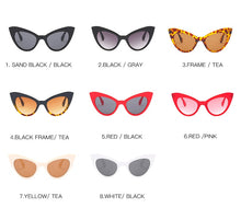 Load image into Gallery viewer, Vintage Cat Eye Sunglasses Women 2023 Retro Shadow Shades UV400 Sun Glasses Female Eyewear Red Black Oculos