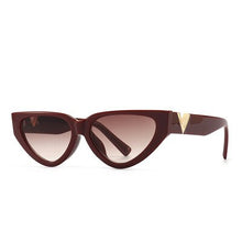 Load image into Gallery viewer, Vintage Cat Eyt Sunglasses Women 2023  Brand Designer V Sun Glasses Female Eyewear UV400 gafas de sol mujer