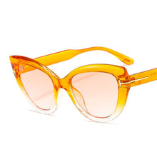 Load image into Gallery viewer, Vintage Cateye Sunglasses Women Retro Big Cat Eye Sun Glasses Brand Designer Transparent Lens Eyeglasses Female Oculos De Sol