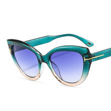Load image into Gallery viewer, Vintage Cateye Sunglasses Women Retro Big Cat Eye Sun Glasses Brand Designer Transparent Lens Eyeglasses Female Oculos De Sol