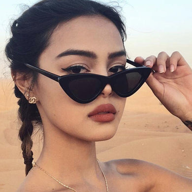 Vintage Cateye Sunglasses Women Sexy Retro Small Cat Eye Sun Glasses Brand Designer Colorful Eyewear for Female Oculos De Sol