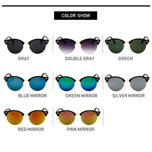 Vintage Classic Retro Sunglasses Men Women  Brand Designer Mirrored Party Eyewear Sun Glasses Eye Glasses UV400