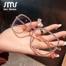 Load image into Gallery viewer, Vintage Diamond Glasses Frame Women   Computer Glasses Retro Eyeglasses Frames Female Optical Glasses Gafas de sol