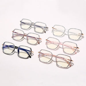 Vintage Diamond Glasses Frame Women   Computer Glasses Retro Eyeglasses Frames Female Optical Glasses Gafas de sol