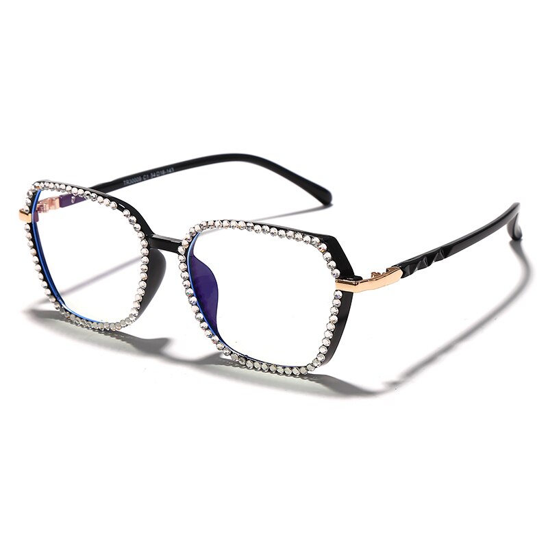 Vintage Diamond Glasses Frame Women  Computer Glasses Retro Eyeglasses Frames Female Optical Glasses Gafas de sol