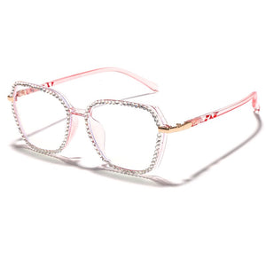 Vintage Diamond Glasses Frame Women   Computer Glasses Retro Eyeglasses Frames Female Optical Glasses Gafas de sol