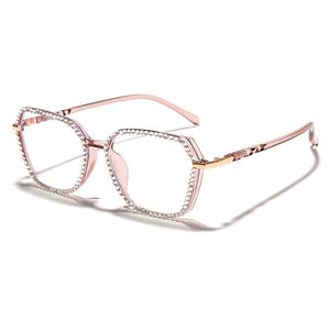 Vintage Diamond Glasses Frame Women   Computer Glasses Retro Eyeglasses Frames Female Optical Glasses Gafas de sol