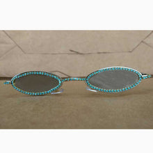 Load image into Gallery viewer, Vintage Diamond Sunglasses Oval Glasses Women Small Retro Hip Hop Glasses Retro Sunglass  Female Eyewear