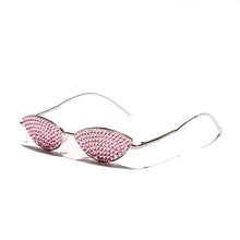 Load image into Gallery viewer, Vintage Diamond Sunglasses Women  Brand Designer Sun Glasses Cat Eye Shades Rhinestone Lens Ladies Crystal Eyeglasses