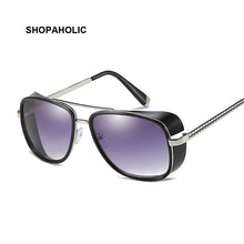 Load image into Gallery viewer, Vintage Double Beam Round Sunglasses Women  Brand Black Red Frame Eyewear Clear Lens Sun Glasses Female Shades Oculos