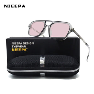 Vintage Double Beam Sunglasses Men Personality Hollow Trendy Sun Glasses Women Blue Pink Eyeglasses Shades UV400