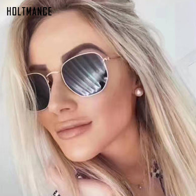 Vintage Irregular Hexagon Men Women Sunglasses Classic Brand Designer Retro Metal Frame Eyewear TOP UV400 de sol hombre
