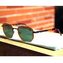 Carica l'immagine nel visualizzatore di Gallery, Vintage Irregular Polygon Titanium Sunglasses Hugo Import Acetate  UV400 Polarized Women Man Eyeglasses