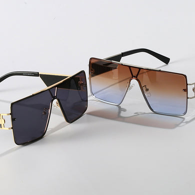 Vintage Oversized Square Sunglasses Women Men Classic  Brand Designer Big Frame Travel Sun Glasses For Female