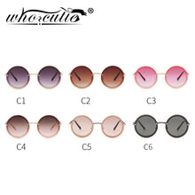 Load image into Gallery viewer, Vintage Round Sunglasses Women 2023  Brand Design Retro Rimless Frame Sun Glasses Lady Female Shades NO Chain S018