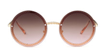 Load image into Gallery viewer, Vintage Round Sunglasses Women 2023  Brand Design Retro Rimless Frame Sun Glasses Lady Female Shades NO Chain S018