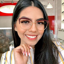 Load image into Gallery viewer, Vintage Women Eyeglasses Retro Optical Cat Eye Glasses Frame Brand Design Plain Eye Glasses Oculos De Grau Femininos