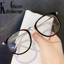 Load image into Gallery viewer, Vintage Fnished Myopia Glasses Women Men Shortsighted Eyglasses Student Computer Anti Blue Light Nearsighted Eyewear -1.0 1.5 2