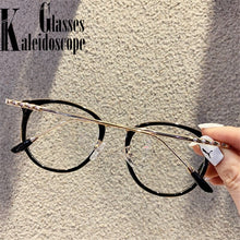 Load image into Gallery viewer, Vintage Fnished Myopia Glasses Women Men Shortsighted Eyglasses Student Computer Anti Blue Light Nearsighted Eyewear -1.0 1.5 2