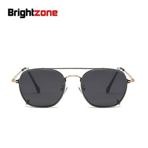Vintage Full Rim + Polarized Clip-on Prescription Myopia Polarized Sunglasses Set Women Men Eyeglasses Glasses Gothic Goggles