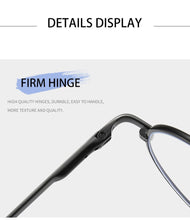 Load image into Gallery viewer, Vintage Gaming Computer Glasses Optical Glasses Women Men Anti Blue Light Retro Metal Frame Clear Lens Round Eyeglasses