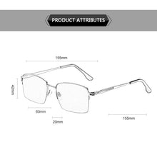 Load image into Gallery viewer, Vintage Glass Sun Glasses Man Natural Crystal Stone Sunglasses Woman Half Frame UV400 Anti Scratch Oculos