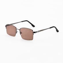 Load image into Gallery viewer, Vintage Glass Sun Glasses Man Natural Crystal Stone Sunglasses Woman Half Frame UV400 Anti Scratch Oculos