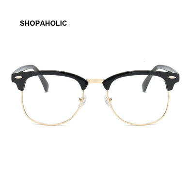Vintage Glasses Frame Men Women Reading Goggle Blue Light Proof Glasses Male Female Computer Transparent Optical Eyewear