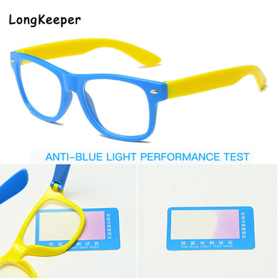 Vintage Glasses Kids Anti Blue Light Boy Girls Children Sun Glasses Clear Computer Tranparent Blocking Glasses Optical Frame