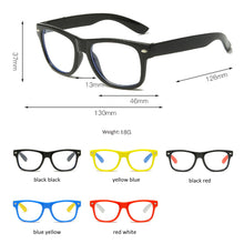 Load image into Gallery viewer, Vintage Glasses Kids Anti Blue Light Boy Girls Children Sun Glasses Clear Computer Tranparent Blocking Glasses Optical Frame