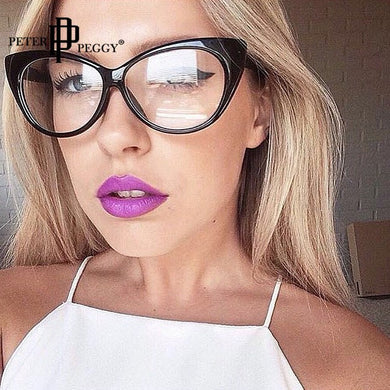 Vintage Glasses Women Cat Eye Frames Classic Black Glasses For Men Transparent lenses Prescription Myopia Eyeglasses Frames