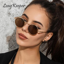 Load image into Gallery viewer, Vintage Glasses Women Feminine Round Sunglasses  Brand Gradient Sun Glasses Punk Style Metal Frame gafas de sol mujer
